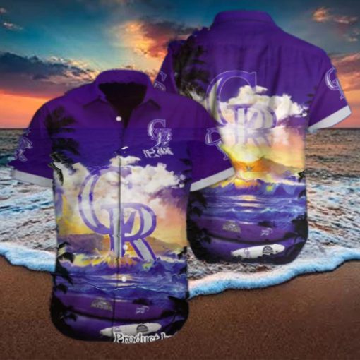 Colorado Rockies Custom Name Casual All Over Printed Hawaiian Shirt