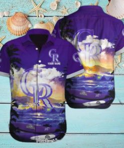 Colorado Rockies Custom Name Casual All Over Printed Hawaiian Shirt