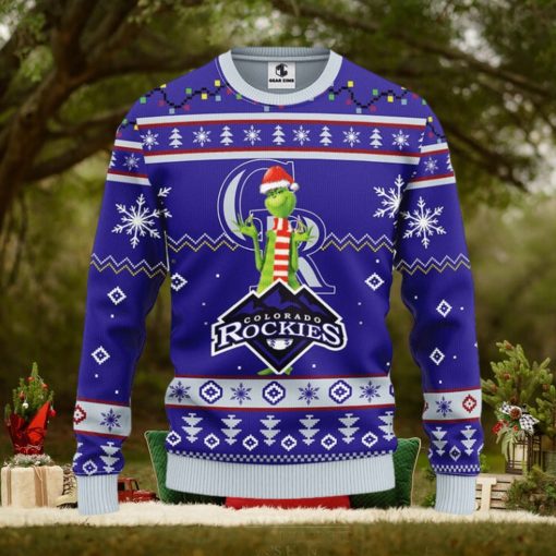 Colorado Rockies Funny Grinch Christmas Ugly Sweater