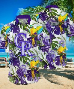 Colorado Rockies MLB Floral Full Print Unisex Hawaiian Shirt