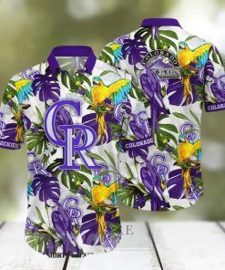 Colorado Rockies MLB Floral Full Print Unisex Hawaiian Shirt 2 Colorado Rockies MLB Floral Full Print Unisex Hawaiian Shirt