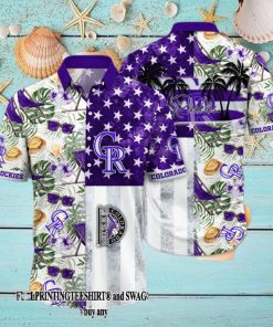 Colorado Rockies MLB Flower Full Printing Classic Hawaii Shirt And Tshirt