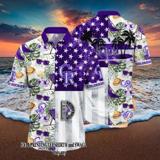 Colorado Rockies MLB Flower Full Printing Classic Hawaii Shirt And Thoodie, sweater, longsleeve, shirt v-neck, t-shirt