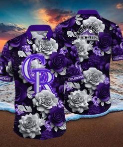 Colorado Rockies MLB Flower Hawaii Shirt And Tshirt For Fans, Summer Football Shirts NA49739