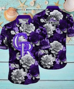 Colorado Rockies MLB Flower Hawaii Shirt And Tshirt For Fans, Summer Football Shirts NA49739