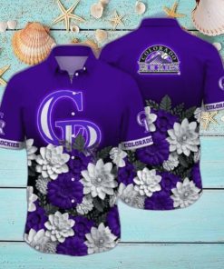 Colorado Rockies MLB Flower Hawaii Shirt And Tshirt For Fans