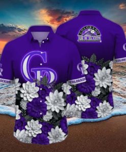 Colorado Rockies MLB Flower Hawaii Shirt And Tshirt For Fans