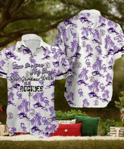 Colorado Rockies MLB Hawaiian Shirt Ball And Coconut Pattern