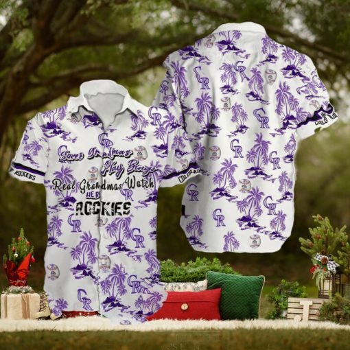 Colorado Rockies MLB Hawaiian Shirt Ball And Coconut Pattern