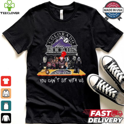 Colorado Rockies MLB Horror Movies Halloween You Can’t Sit With Us 2024 Shirt