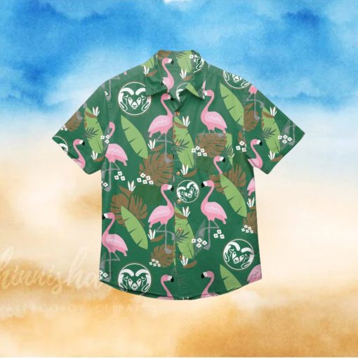 Colorado State Rams Floral Hawaiian Shirt