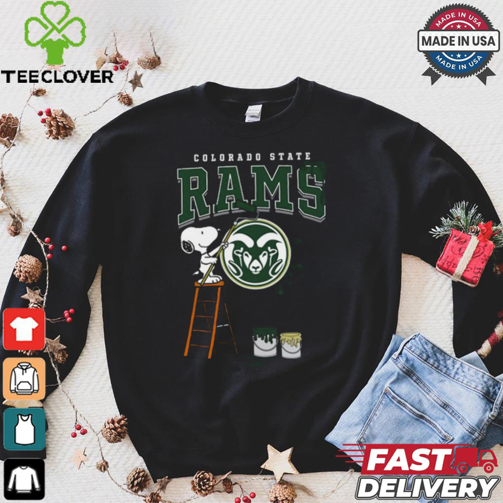 Colorado State Rams Snoopy Painting Shirt Colorado State Rams Snoopy Painting Shirt