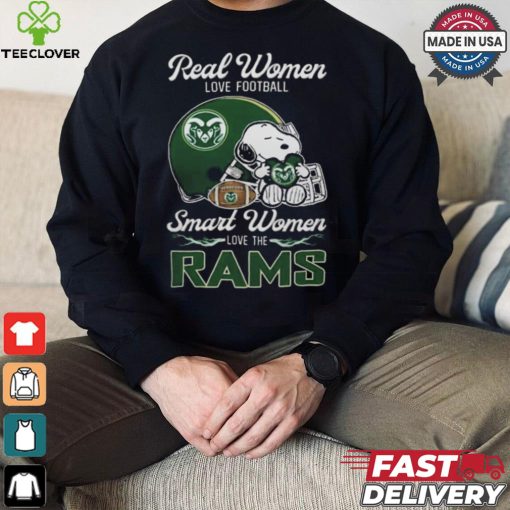 Colorado State Rams x Snoopy Real Women Love Football Smart Women Helmet 2024 Shirt