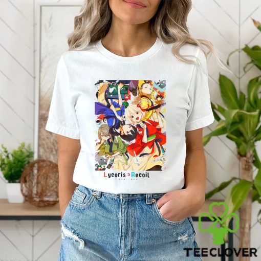 Colorful Art Lycoris Recoil Anime Girl Unisex T Shirt