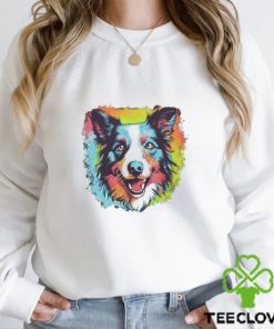 Colorfull Border Collie Pop Art Classic T Shirt