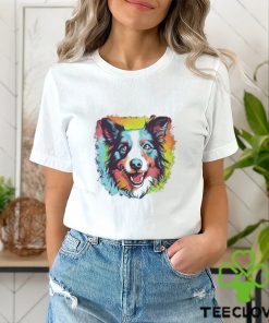 Colorfull Border Collie Pop Art Classic T Shirt