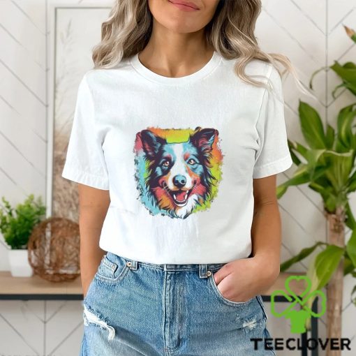 Colorfull Border Collie Pop Art Classic T Shirt