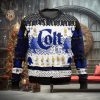 ACDC Band Members Photo With Santa Hats Holiday 2024 Ugly Christmas Sweater