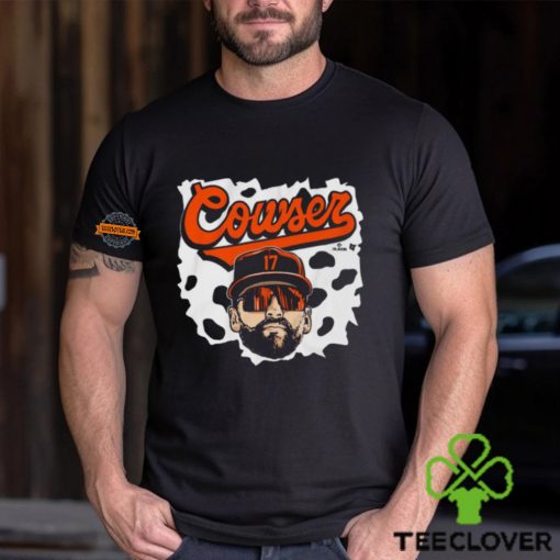 Colton Cowser Baltimore Orioles Cow Swag Head t shirt