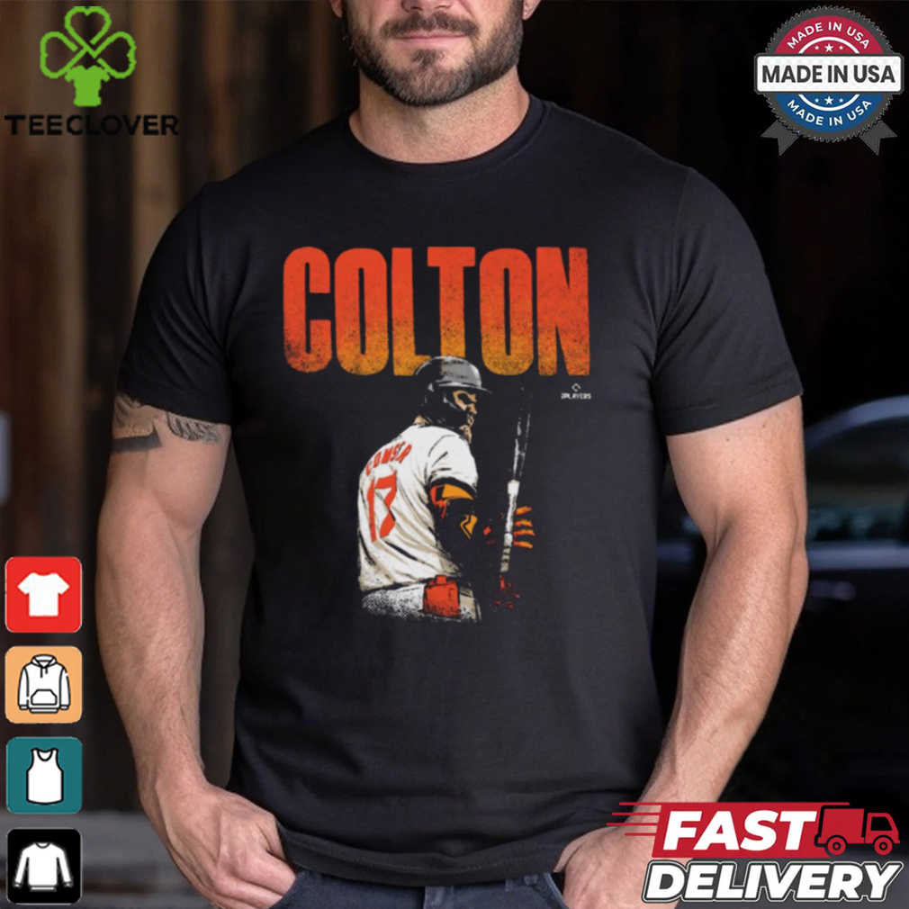 Colton Cowser MLB Baltimore Orioles Bold t shirt Colton Cowser MLB Baltimore Orioles Bold t shirt
