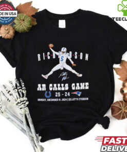 Colts Week 2024 Victory Anthony Richardson Spike Jump Fan Shirt featuring a dynamic design capturing Anthony Richardson's exciting victory moment with the Colts.