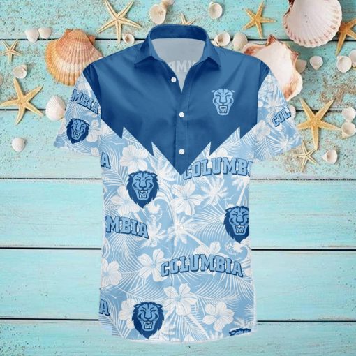 Columbia Lions 3D Hawaiian Shirt Tropical Seamless NCAA Men And Women Gift For Fans hawaiian shirt
