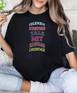 Columbia Stanford Yale Mit Harvard Cheekface t shirt