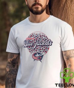 Columbus Blue Jackets Branded Leopard Print Long Sleeve T Shirt