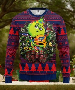Columbus Blue Jackets Grinch Hug Christmas Ugly Sweater