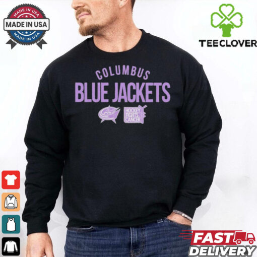 Columbus Blue Jackets Hockey Fights Cancer 2024 Shirt