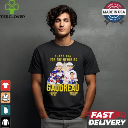Columbus Blue Jackets Johnny Gaudreau Matthew Gaudreau 2024 T Shirt