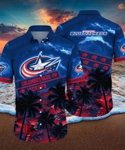 Columbus Blue Jackets NHL Hawaiian Shirt Ice Cream Seasontime Aloha Shirt