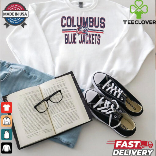 Columbus Blue Jackets Starter Mesh Look Team Name Logo Pullover hoodie, sweater, longsleeve, shirt v-neck, t-shirt