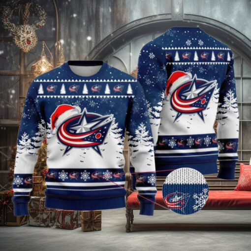 Columbus Blue Jackets Sweater, Funny Christmas Gift Ideas for Fans