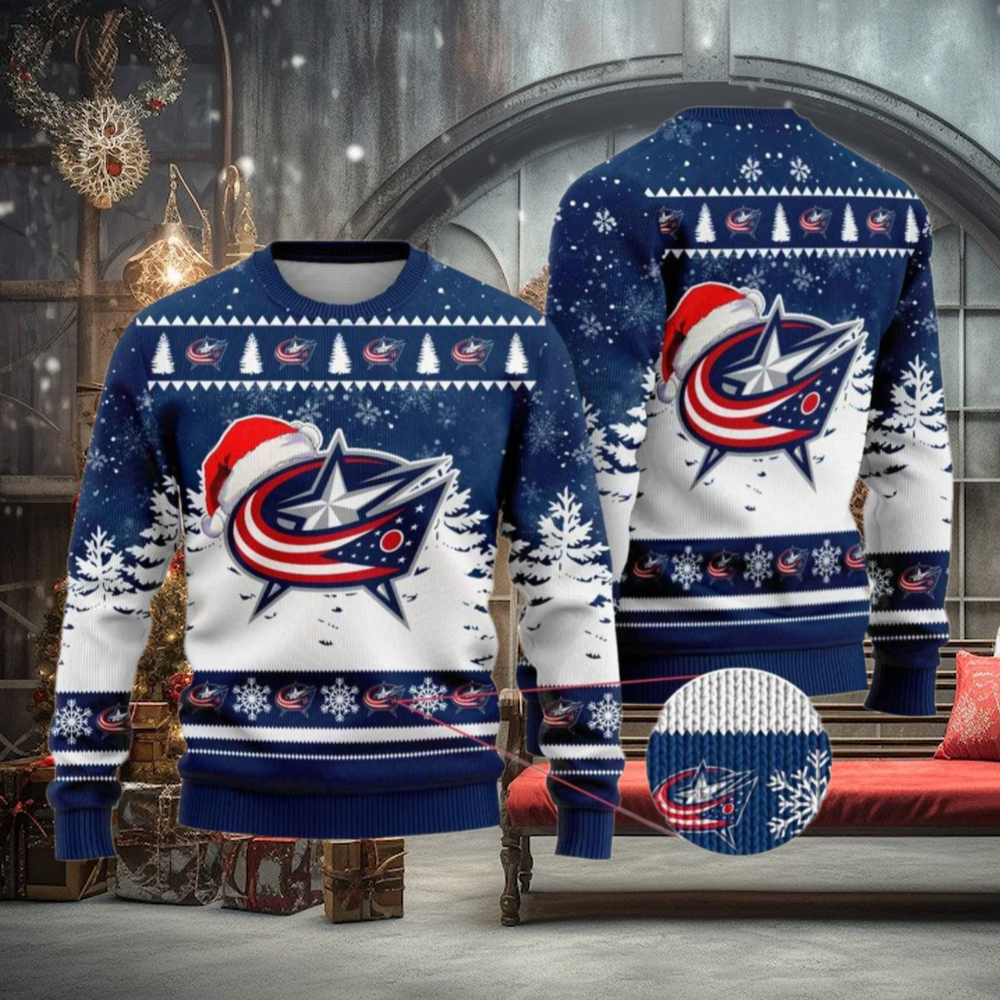 Columbus Blue Jackets Sweater, Funny Christmas Gift Ideas for Fans Columbus Blue Jackets Sweater, Funny Christmas Gift Ideas for Fans