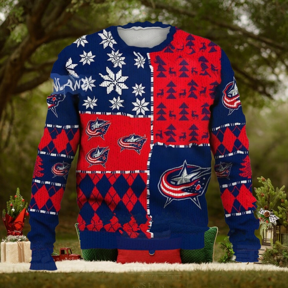 Columbus Blue Jackets Ugly Sweater Christmas Columbus Blue Jackets Ugly Sweater Christmas