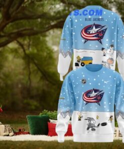 Columbus Blue Jackets x Peanuts & Snoopy Night Limtied Edition Sweater