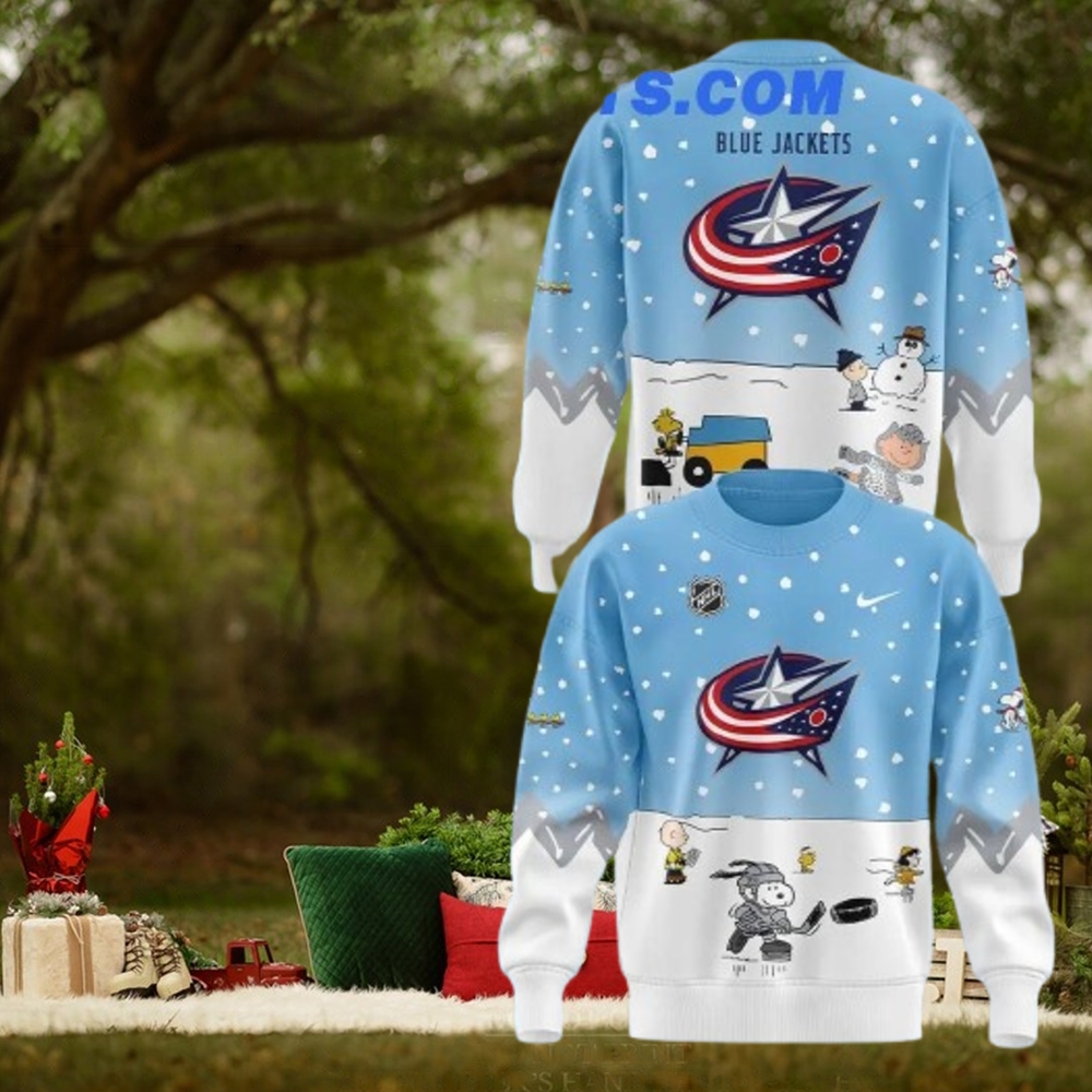 Columbus Blue Jackets x Peanuts & Snoopy Night Limtied Edition Sweater Columbus Blue Jackets x Peanuts & Snoopy Night Limtied Edition Sweater