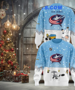 Columbus Blue Jackets x Peanuts & Snoopy Night Limtied Edition Sweater