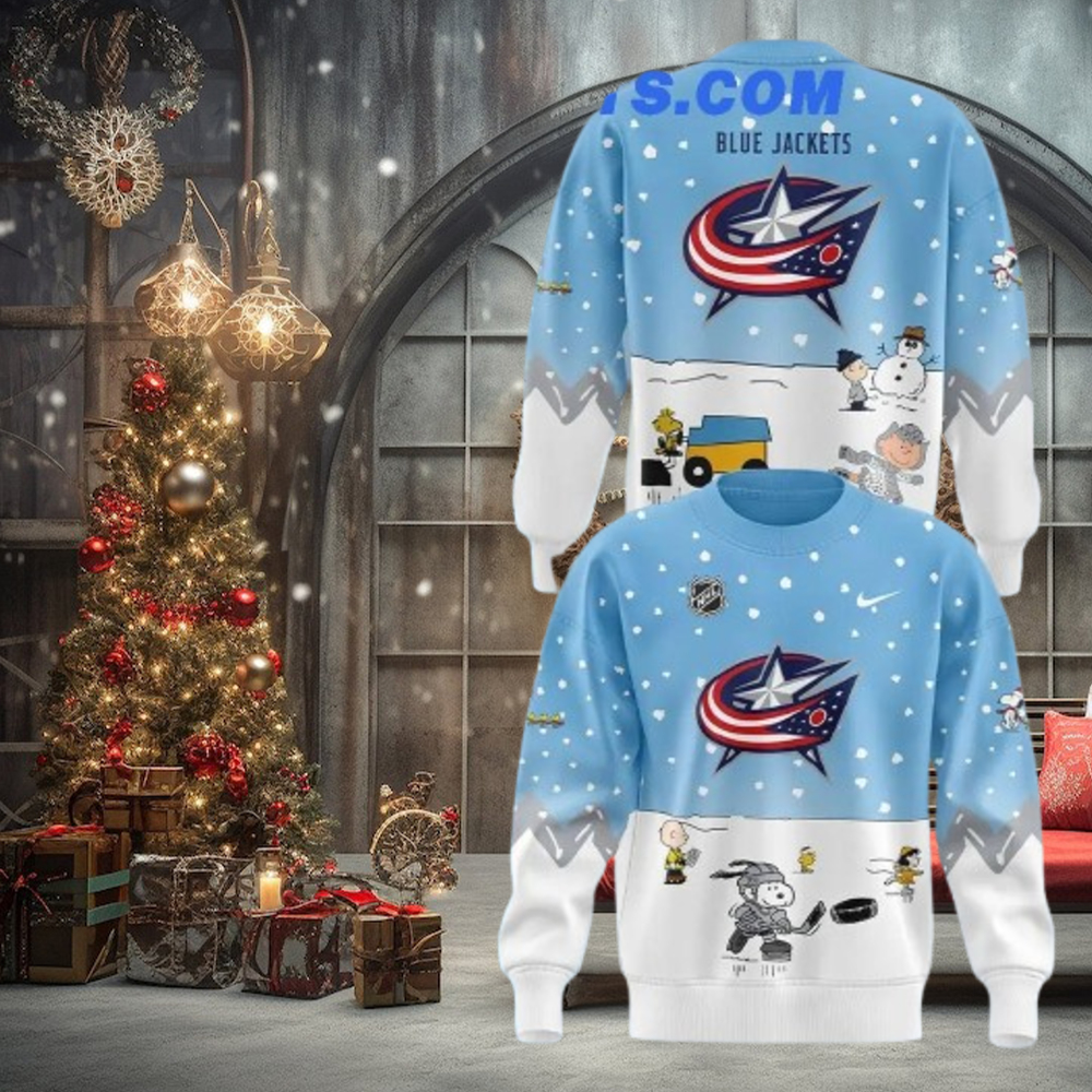 Columbus Blue Jackets x Peanuts & Snoopy Night Limtied Edition Sweater Columbus Blue Jackets x Peanuts & Snoopy Night Limtied Edition Sweater