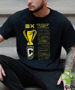 Columbus Crew Three Time MLS Cup Champions Trophy Case Essentials T Shirt