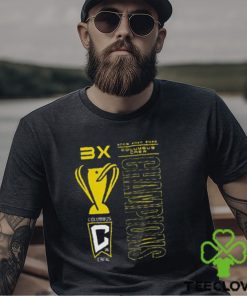 Columbus Crew Three Time MLS Cup Champions Trophy Case Essentials T Shirt 1 Columbus Crew Three Time MLS Cup Champions Trophy Case Essentials T Shirt