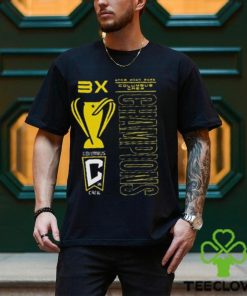 Columbus Crew Three Time MLS Cup Champions Trophy Case Essentials T Shirt 2 Columbus Crew Three Time MLS Cup Champions Trophy Case Essentials T Shirt