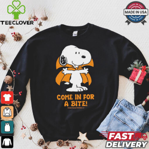 Come In For A Bite Peanuts Snoopy Vampire Shirt