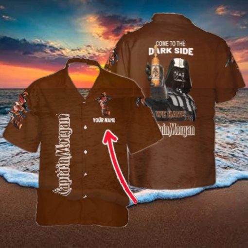 Come To The Dark Side We Have Captain Morgan Custom Name Full Print Hawaiian Shirt