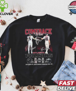 Comeback Win Atlanta Falcons September 16, 2024 Lincoln Financial Field, Phi Signatures Shirt