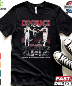 Comeback Win Atlanta Falcons September 16, 2024 Lincoln Financial Field, Phi Signatures Shirt