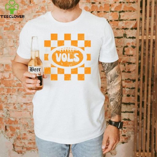 Comfort Colors Retro Checker Tennessee Vols Football T Shirt