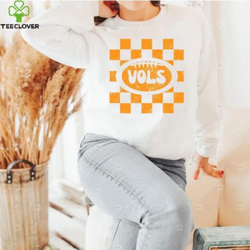 Comfort Colors Retro Checker Tennessee Vols Football T Shirt