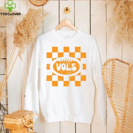 Comfort Colors Retro Checker Tennessee Vols Football T Shirt